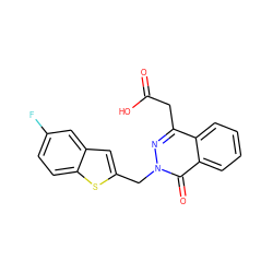 O=C(O)Cc1nn(Cc2cc3cc(F)ccc3s2)c(=O)c2ccccc12 ZINC000013448987