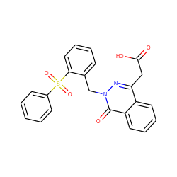 O=C(O)Cc1nn(Cc2ccccc2S(=O)(=O)c2ccccc2)c(=O)c2ccccc12 ZINC001772589625