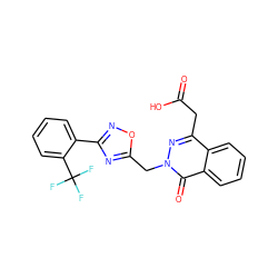 O=C(O)Cc1nn(Cc2nc(-c3ccccc3C(F)(F)F)no2)c(=O)c2ccccc12 ZINC000013449026