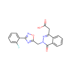 O=C(O)Cc1nn(Cc2nc(-c3ccccc3F)no2)c(=O)c2ccccc12 ZINC000013449013