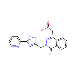 O=C(O)Cc1nn(Cc2nc(-c3ccccn3)no2)c(=O)c2ccccc12 ZINC000013449044