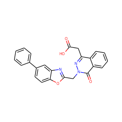 O=C(O)Cc1nn(Cc2nc3cc(-c4ccccc4)ccc3o2)c(=O)c2ccccc12 ZINC000013448975