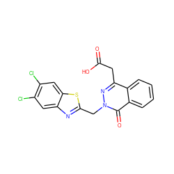 O=C(O)Cc1nn(Cc2nc3cc(Cl)c(Cl)cc3s2)c(=O)c2ccccc12 ZINC000013860767