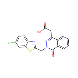 O=C(O)Cc1nn(Cc2nc3ccc(Cl)cc3s2)c(=O)c2ccccc12 ZINC000013860753