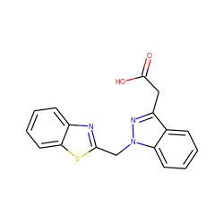 O=C(O)Cc1nn(Cc2nc3ccccc3s2)c2ccccc12 ZINC000000010220