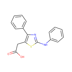 O=C(O)Cc1sc(Nc2ccccc2)nc1-c1ccccc1 ZINC000000552531