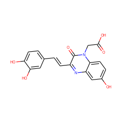 O=C(O)Cn1c(=O)c(/C=C/c2ccc(O)c(O)c2)nc2cc(O)ccc21 ZINC001772606396