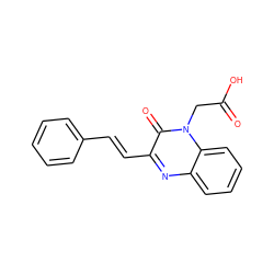 O=C(O)Cn1c(=O)c(/C=C/c2ccccc2)nc2ccccc21 ZINC000169342603