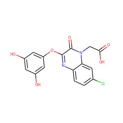 O=C(O)Cn1c(=O)c(Oc2cc(O)cc(O)c2)nc2ccc(Cl)cc21 ZINC000473081554