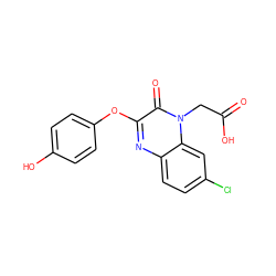 O=C(O)Cn1c(=O)c(Oc2ccc(O)cc2)nc2ccc(Cl)cc21 ZINC000473084053