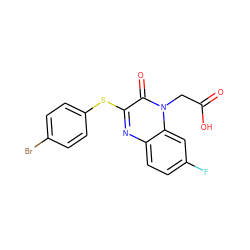 O=C(O)Cn1c(=O)c(Sc2ccc(Br)cc2)nc2ccc(F)cc21 ZINC000299863294