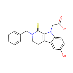 O=C(O)Cn1c2c(c3cc(O)ccc31)CCN(Cc1ccccc1)C2=S ZINC000073197726