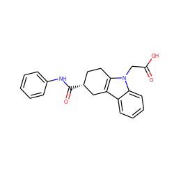 O=C(O)Cn1c2c(c3ccccc31)C[C@H](C(=O)Nc1ccccc1)CC2 ZINC000096271108