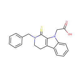 O=C(O)Cn1c2c(c3ccccc31)CCN(Cc1ccccc1)C2=S ZINC000073198537