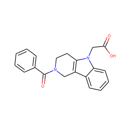 O=C(O)Cn1c2c(c3ccccc31)CN(C(=O)c1ccccc1)CC2 ZINC000038266712