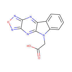 O=C(O)Cn1c2ccccc2c2nc3nonc3nc21 ZINC000474610056