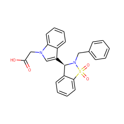 O=C(O)Cn1cc([C@@H]2c3ccccc3S(=O)(=O)N2Cc2ccccc2)c2ccccc21 ZINC000049110576