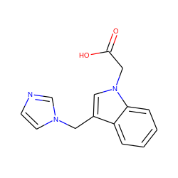 O=C(O)Cn1cc(Cn2ccnc2)c2ccccc21 ZINC000027096758