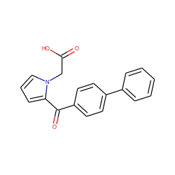 O=C(O)Cn1cccc1C(=O)c1ccc(-c2ccccc2)cc1 ZINC000096282644