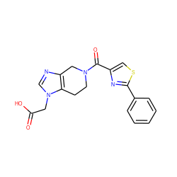 O=C(O)Cn1cnc2c1CCN(C(=O)c1csc(-c3ccccc3)n1)C2 ZINC000084671127