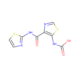 O=C(O)Nc1scnc1C(=O)Nc1nccs1 ZINC000028124690