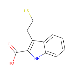 O=C(O)c1[nH]c2ccccc2c1CCS ZINC000064549060