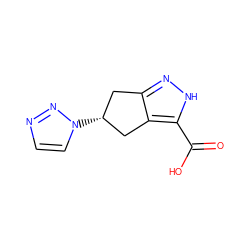 O=C(O)c1[nH]nc2c1C[C@H](n1ccnn1)C2 ZINC000058583472