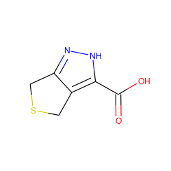 O=C(O)c1[nH]nc2c1CSC2 ZINC000028948766