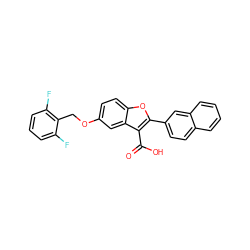 O=C(O)c1c(-c2ccc3ccccc3c2)oc2ccc(OCc3c(F)cccc3F)cc12 ZINC000084758375