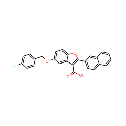 O=C(O)c1c(-c2ccc3ccccc3c2)oc2ccc(OCc3ccc(F)cc3)cc12 ZINC000084758503