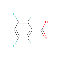 O=C(O)c1c(F)c(F)cc(F)c1F ZINC000000226731