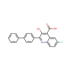 O=C(O)c1c(O)c(-c2ccc(-c3ccccc3)cc2)nc2ccc(F)cc12 ZINC000003796683