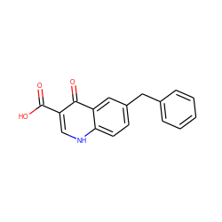 O=C(O)c1c[nH]c2ccc(Cc3ccccc3)cc2c1=O ZINC000013682461