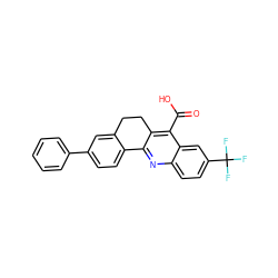 O=C(O)c1c2c(nc3ccc(C(F)(F)F)cc13)-c1ccc(-c3ccccc3)cc1CC2 ZINC000026836558