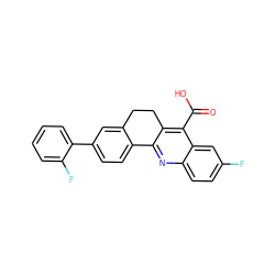 O=C(O)c1c2c(nc3ccc(F)cc13)-c1ccc(-c3ccccc3F)cc1CC2 ZINC000001540438