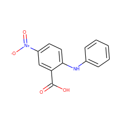 O=C(O)c1cc([N+](=O)[O-])ccc1Nc1ccccc1 ZINC000004522367