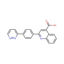 O=C(O)c1cc(-c2ccc(-c3cccnn3)cc2)nc2ccccc12 ZINC001240885624