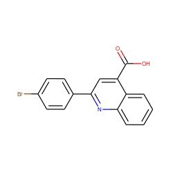 O=C(O)c1cc(-c2ccc(Br)cc2)nc2ccccc12 ZINC000000035846