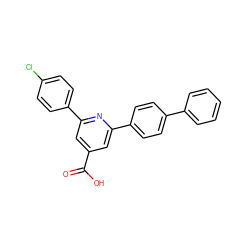 O=C(O)c1cc(-c2ccc(Cl)cc2)nc(-c2ccc(-c3ccccc3)cc2)c1 ZINC000029416753