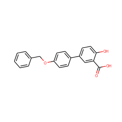 O=C(O)c1cc(-c2ccc(OCc3ccccc3)cc2)ccc1O ZINC000016947329