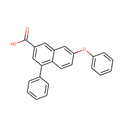 O=C(O)c1cc(-c2ccccc2)c2ccc(Oc3ccccc3)cc2c1 ZINC000071317481