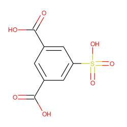 O=C(O)c1cc(C(=O)O)cc(S(=O)(=O)O)c1 ZINC000002539631