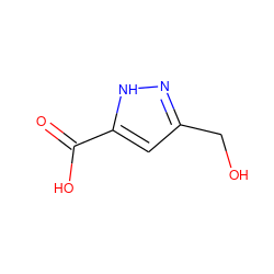 O=C(O)c1cc(CO)n[nH]1 ZINC000020442183