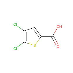 O=C(O)c1cc(Cl)c(Cl)s1 ZINC000001737177