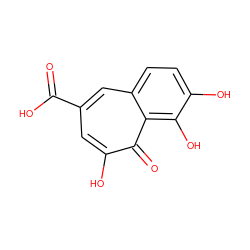 O=C(O)c1cc(O)c(=O)c2c(O)c(O)ccc2c1 ZINC000003198923