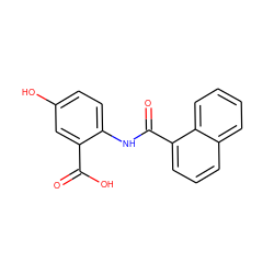 O=C(O)c1cc(O)ccc1NC(=O)c1cccc2ccccc12 ZINC000000508121