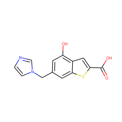 O=C(O)c1cc2c(O)cc(Cn3ccnc3)cc2s1 ZINC000029394021