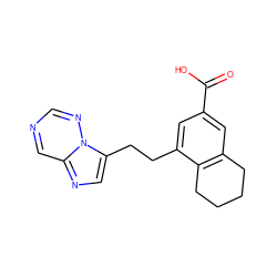 O=C(O)c1cc2c(c(CCc3cnc4cncnn34)c1)CCCC2 ZINC000084704879