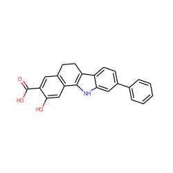 O=C(O)c1cc2c(cc1O)-c1[nH]c3cc(-c4ccccc4)ccc3c1CC2 ZINC000034893864