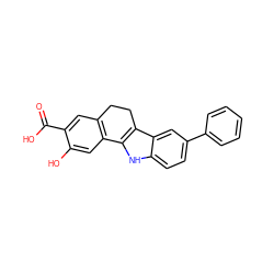 O=C(O)c1cc2c(cc1O)-c1[nH]c3ccc(-c4ccccc4)cc3c1CC2 ZINC000034893622